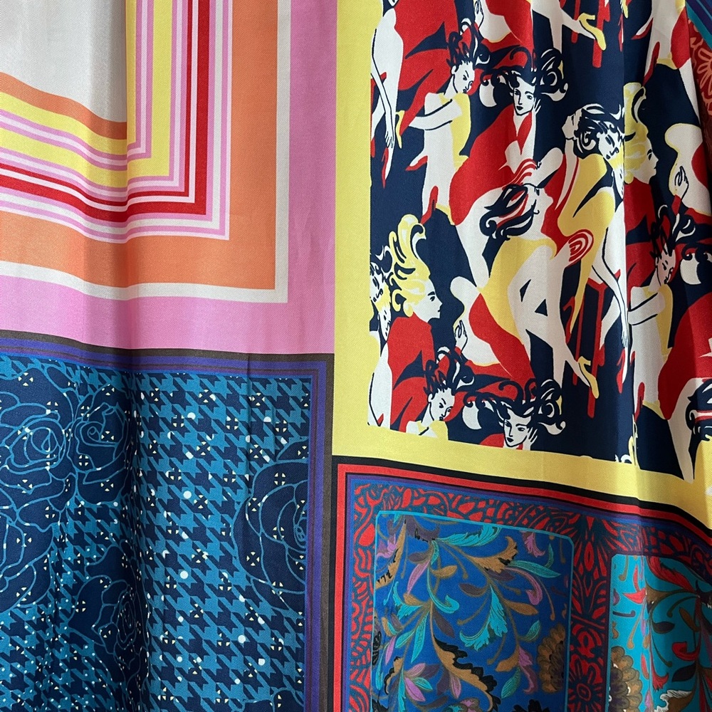 Staud Patchwork Button Down Shirt - Size L - image 6